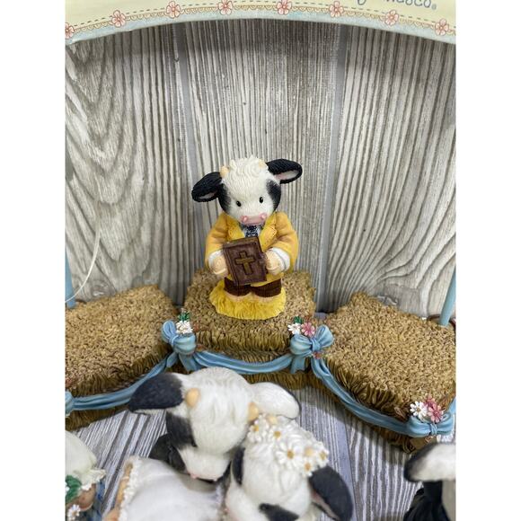 Mary's Moo Moo's Cows Lot of 9 Pieces Marriage Wedding Theme Enesco Vintage - Picture 5 of 9